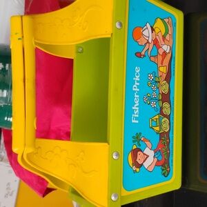 ⚜️ Fisher Price Garden Tote 1981 Children's VINTAGE 112 BELGIUM